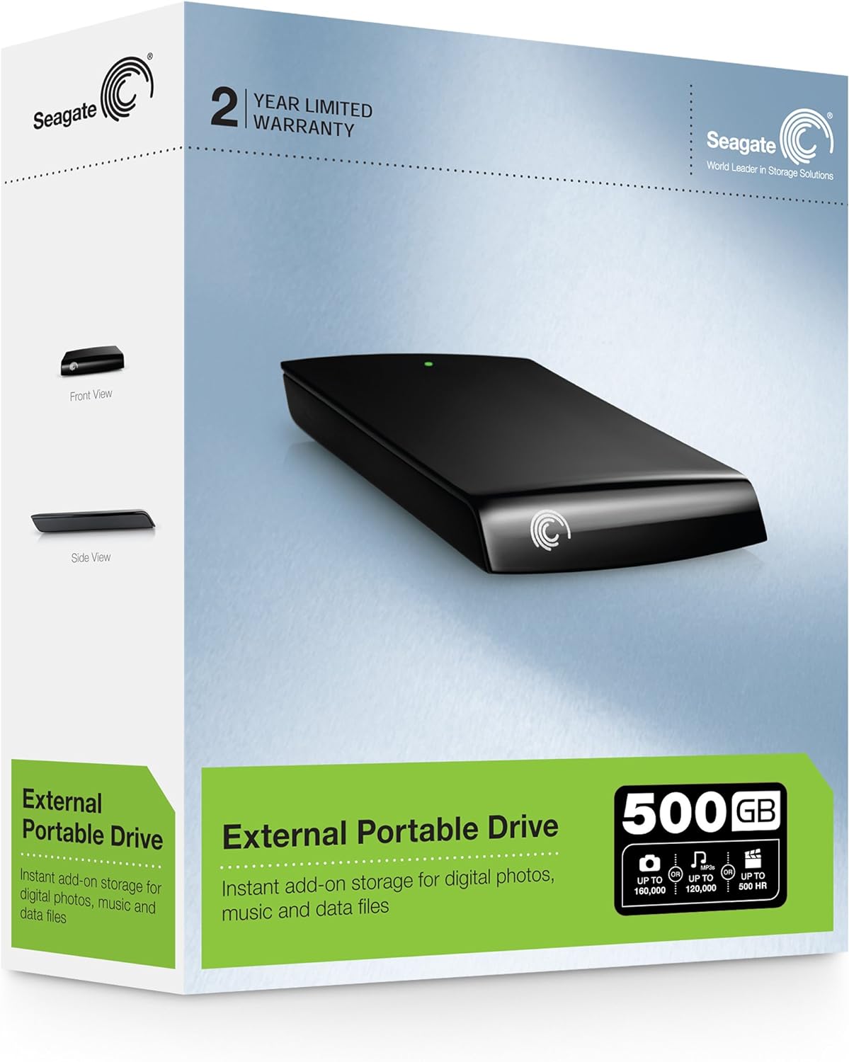 Seagate Expansion 500GB USB 2.0 - external hard drives (500 GB, 5400 RPM, USB 2.0, Wired, 2.0, 480 Mbit/s) - Amazing Gadgets Outlet