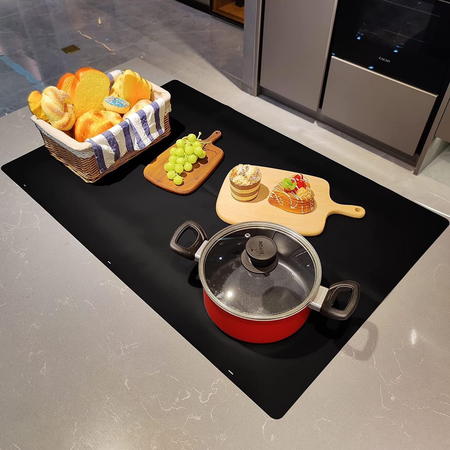 SENGBIRCH Large Induction Hob Protector Mat, 54x90cm - Silicone Induction Protective Cover for Gas Cookers - Multifunctional Silicone Mats - Amazing Gadgets Outlet
