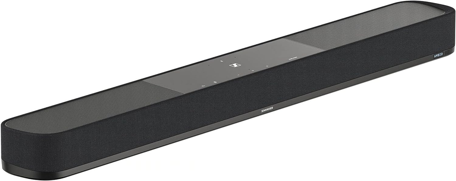 Sennheiser AMBEO Soundbar Mini - Immersive 3D Audio for TV, Movies, and Music - Compact Device with Powerful Adaptive Features, Multiple Connectivity and Intuitive Usage - Amazing Gadgets Outlet