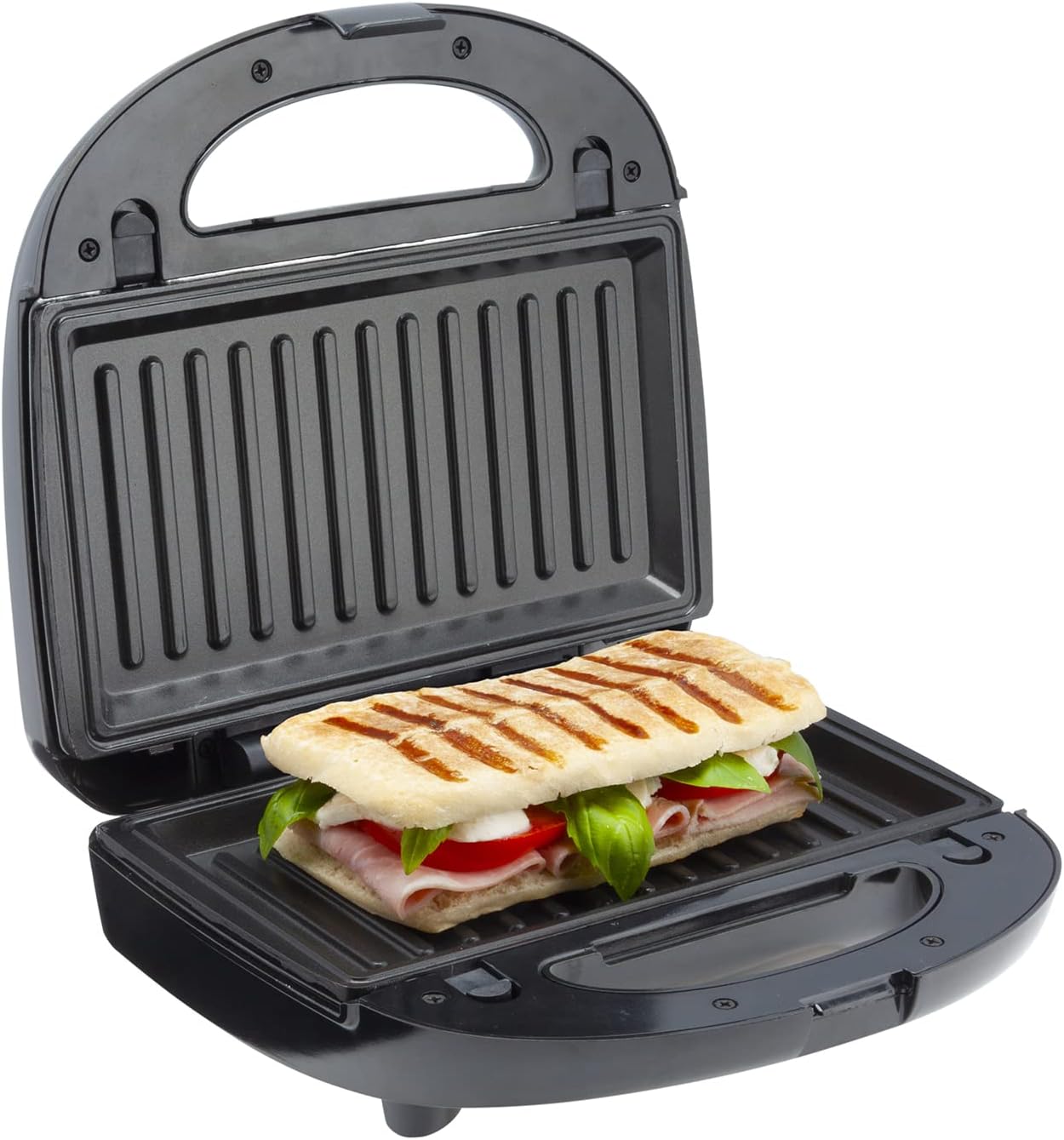 Sensio Home Multi Functional 3 in 1 Stylish Waffle, Deep Fill Sandwich, Panini or Grill Maker Machine Interchangeable Non Stick Easy Clean Plates, Secure Lock Plus Ready & Power Lights, Powerful Iron - Amazing Gadgets Outlet