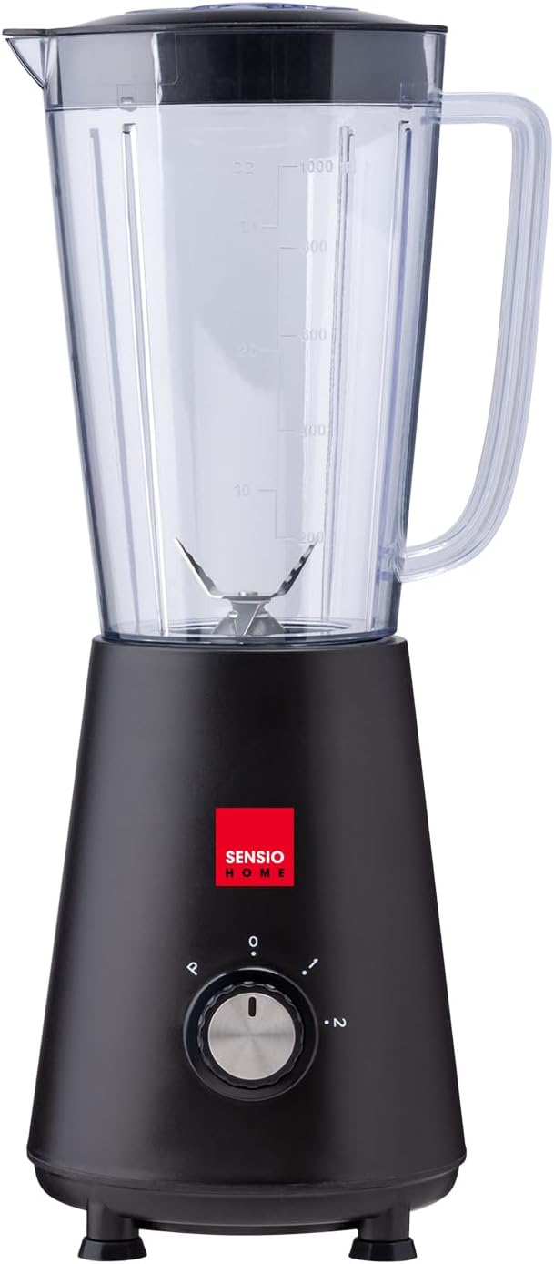 Sensio Home Personal Blender Smoothie Maker - BPA Free 1L Jar & 600ml Portable Sports Bottle, Electric Blender for Fruit, Vegetables, Protein Shakes, Crush Ice & Frozen Fruit, 2 Speed + Pulse 350W - Amazing Gadgets Outlet