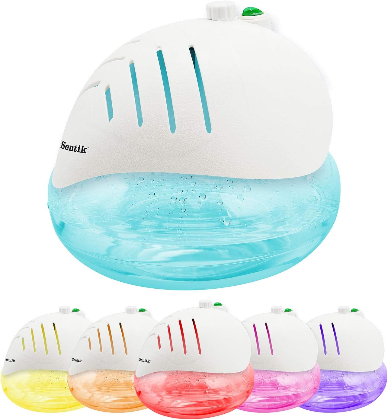 Sentik® Air Purifier and Ioniser with Colour Changing LED Light and 3 Free Fragrances - Amazing Gadgets Outlet