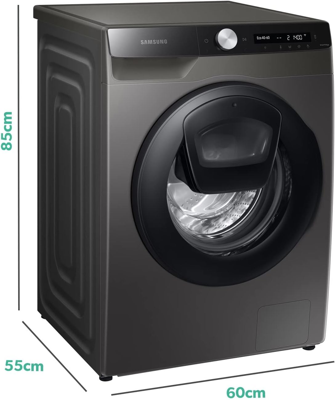 Series 5+ ecoBubble 8kg 1400 Spin Freestanding Washing Machine - Graphite - Amazing Gadgets Outlet