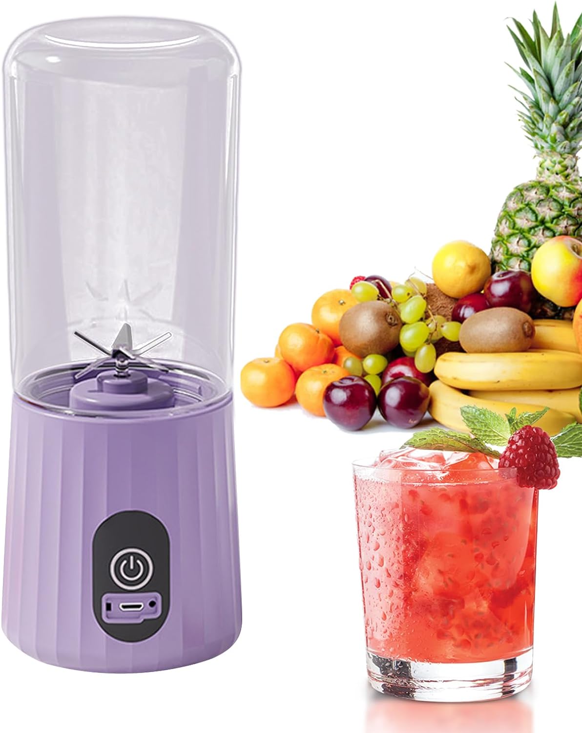 Shakes Blender | Smoothie Rechargeable Shaker Maker Cup - 350ml Multifunctional Food Grade Juice Extractor Cup Kitchen Small Appliances Oldmoom - Amazing Gadgets Outlet