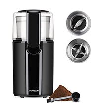 SHARDOR Electric Coffee Grinder with Safe and Durable 304 Stainless Steel Blades,Fast Grinding for Coffee Beans, Dried Spice, Nuts, Herbs with Cleaning Brush - Amazing Gadgets Outlet