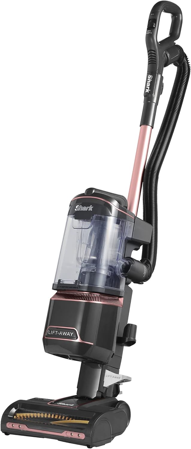 Shark Corded Upright Vacuum Cleaner 1.1L with Anti Hair Wrap Technology, Pet Model, LED Headlights, Lift - Away, Anti - Allergen, 8m Cord, 750W, 3 Attachments inc Pet Tool, Rose Gold, NZ690UKT - Amazing Gadgets Outlet