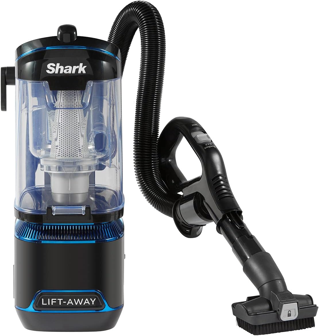 Shark Corded Upright Vacuum Cleaner 1.1L with Lift - Away Technology, LED Headlights, Anti - Allergen, 8m Cord, 750W, Crevice & Multi - Surface Tools, Blue/Black, NV602UK - Amazing Gadgets Outlet