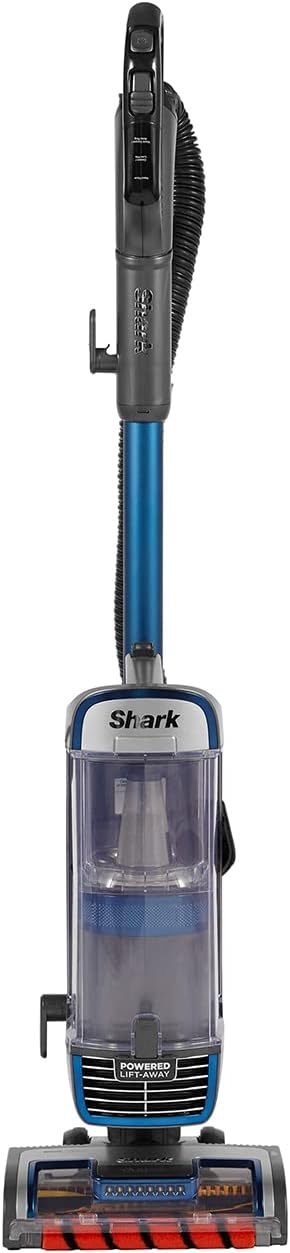 Shark Corded Upright Vacuum Cleaner,0.83L with Anti Hair Wrap Technology & DuoClean, Pet Model, Powered Lift - Away, LED Headlights, Anti - Allergen, 8m Cord, 750W, 2 Attachments, Navy/Orange, NZ801UKT - Amazing Gadgets Outlet