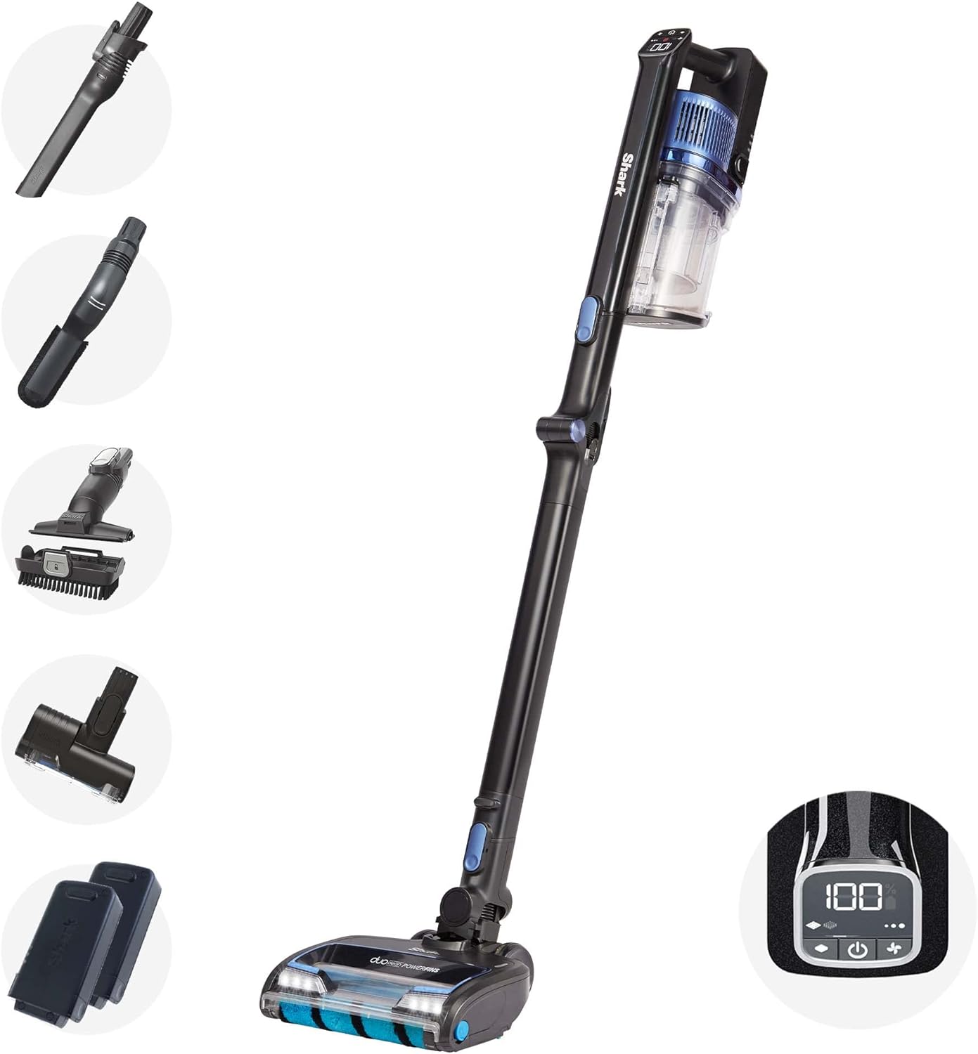 Shark Cordless Stick Vacuum Cleaner, Anti Hair Wrap, 60 Minute Run Time Battery, Flexible DuoClean with Motorised Pet Tool, Multi - Surface & 20cm Crevice Tools, Black & Red, IZ300UKT   Import  Single ASIN  Import  Multiple ASIN ×Product customizat - Amazing Gadgets Outlet