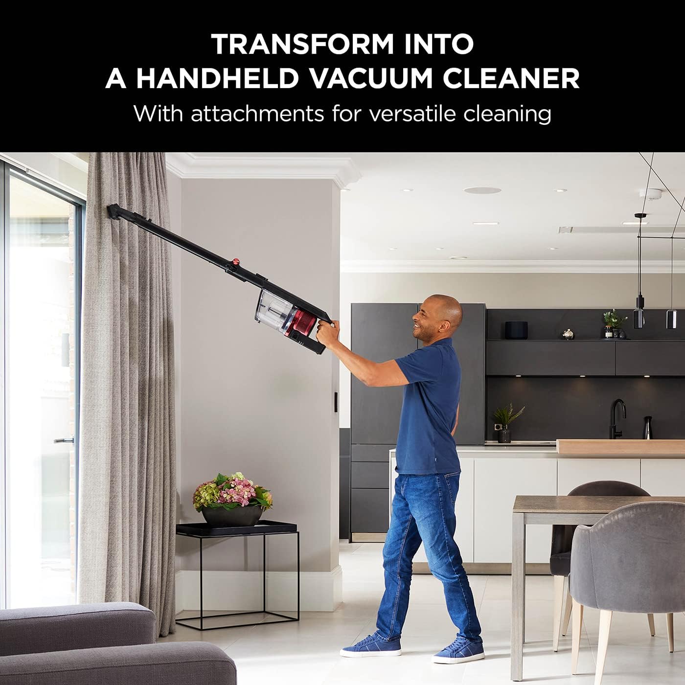 Shark Cordless Stick Vacuum Cleaner, Anti Hair Wrap, 60 Minute Run Time Battery, Flexible DuoClean with Motorised Pet Tool, Multi - Surface & 20cm Crevice Tools, Black & Red, IZ300UKT   Import  Single ASIN  Import  Multiple ASIN ×Product customizat - Amazing Gadgets Outlet