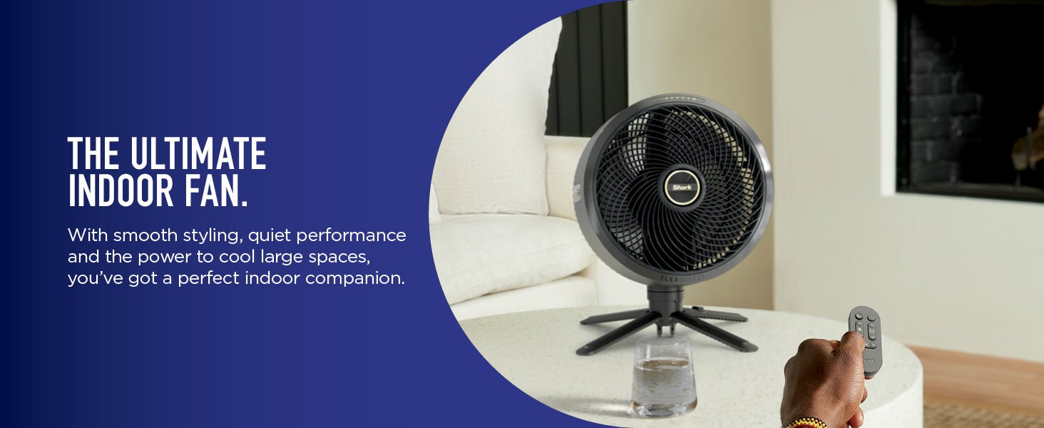 Shark FlexBreeze High - Velocity 12 in 1 Fan, Hybrid Corded & Cordless Portable Cooling Fan, Indoor & Outdoor, with Remote Control, Adjustable Tilt, UV & Water - Resistant, Powerful & Quiet, Black FA220UK - Amazing Gadgets Outlet