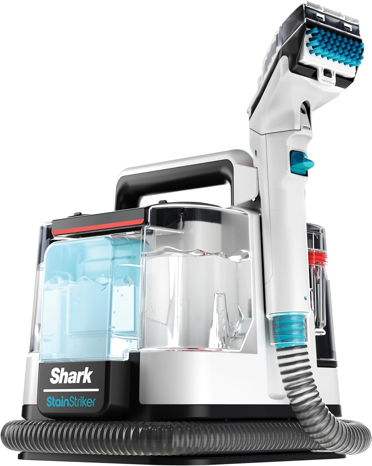 Shark StainStriker Stain & Spot Cleaner with Tough Stain, Crevice & Hose - Cleaning Tools, 2x Bespoke Cleaning Formulas Remove Stains, Odours, Dirt & Grime, Lightweight, 450W, Blue, PX200UK - Amazing Gadgets Outlet