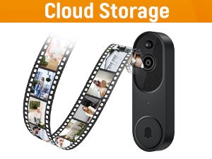 SHARKPOP 1080p Video Doorbell Camera Wireless with 2 - Way Audio, Ring Chime Included, Smart Human Motion Detection, HD Night Vision, Cloud Storage, Easy Installation, Real - Time Alerts for Home Security - Amazing Gadgets Outlet