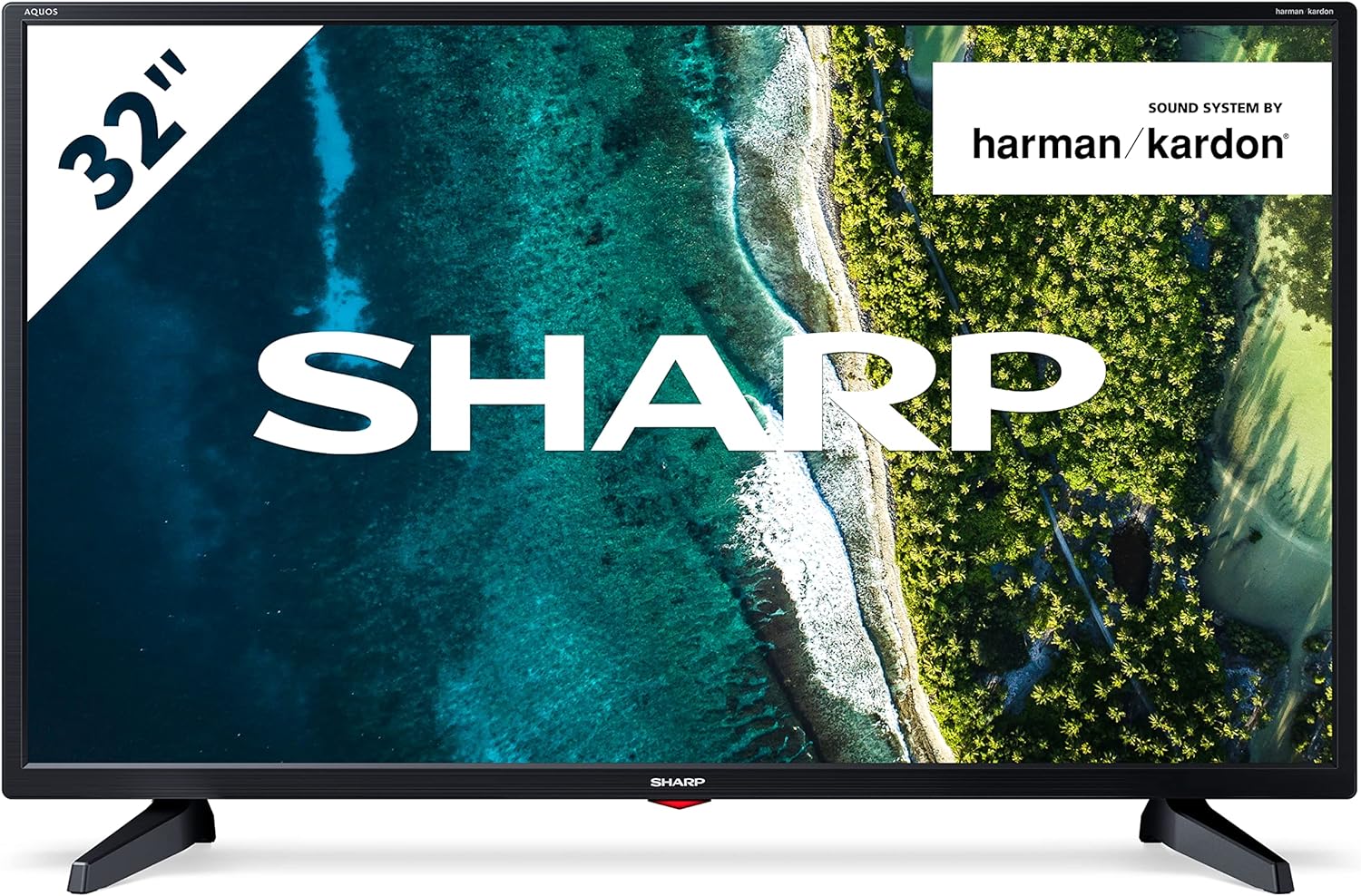 SHARP 1T - C24EE6KC2FB 24 Inch Smart TV, HD Ready LED Display with DTS Virtual X, Dolby Digital Audio Decoder, Freeview Play and Wireless Streaming - Black, Energy Class F (Amazon Exclusive) - Amazing Gadgets Outlet