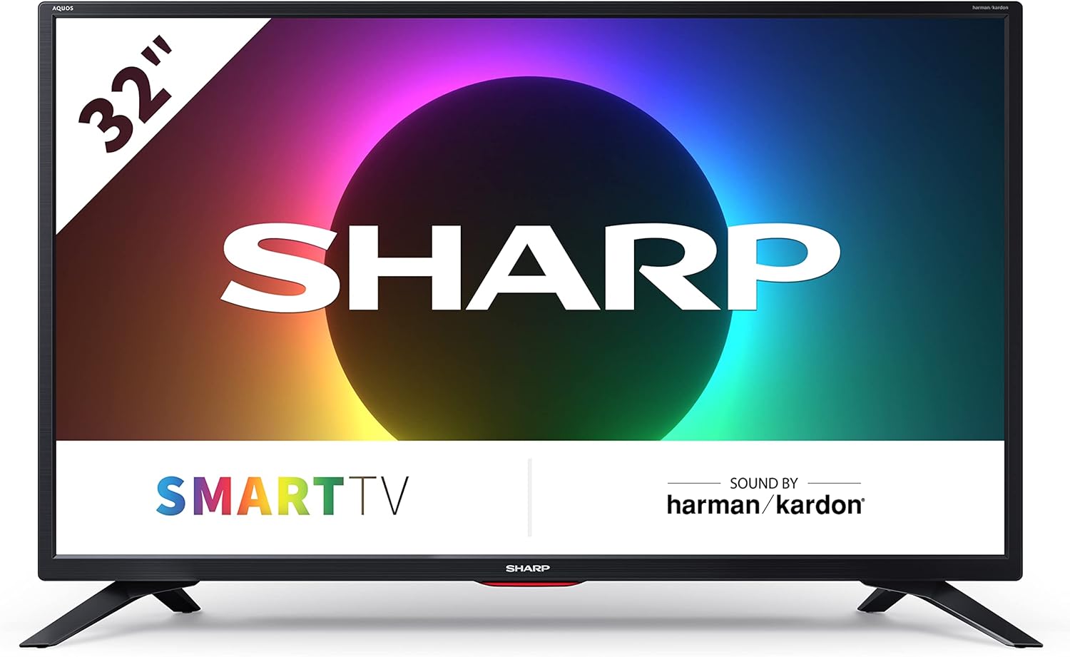 SHARP 1T - C24EE6KC2FB 24 Inch Smart TV, HD Ready LED Display with DTS Virtual X, Dolby Digital Audio Decoder, Freeview Play and Wireless Streaming - Black, Energy Class F (Amazon Exclusive) - Amazing Gadgets Outlet