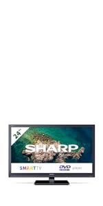 SHARP 32BB2I 32 - Inch 720p HD Ready LED TV with Freeview Tuner, SCART, USB & 3 x HDMI – Black - Amazing Gadgets Outlet