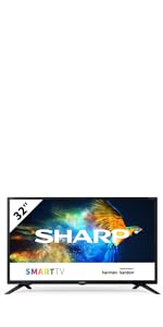 SHARP 32BB2I 32 - Inch 720p HD Ready LED TV with Freeview Tuner, SCART, USB & 3 x HDMI – Black - Amazing Gadgets Outlet