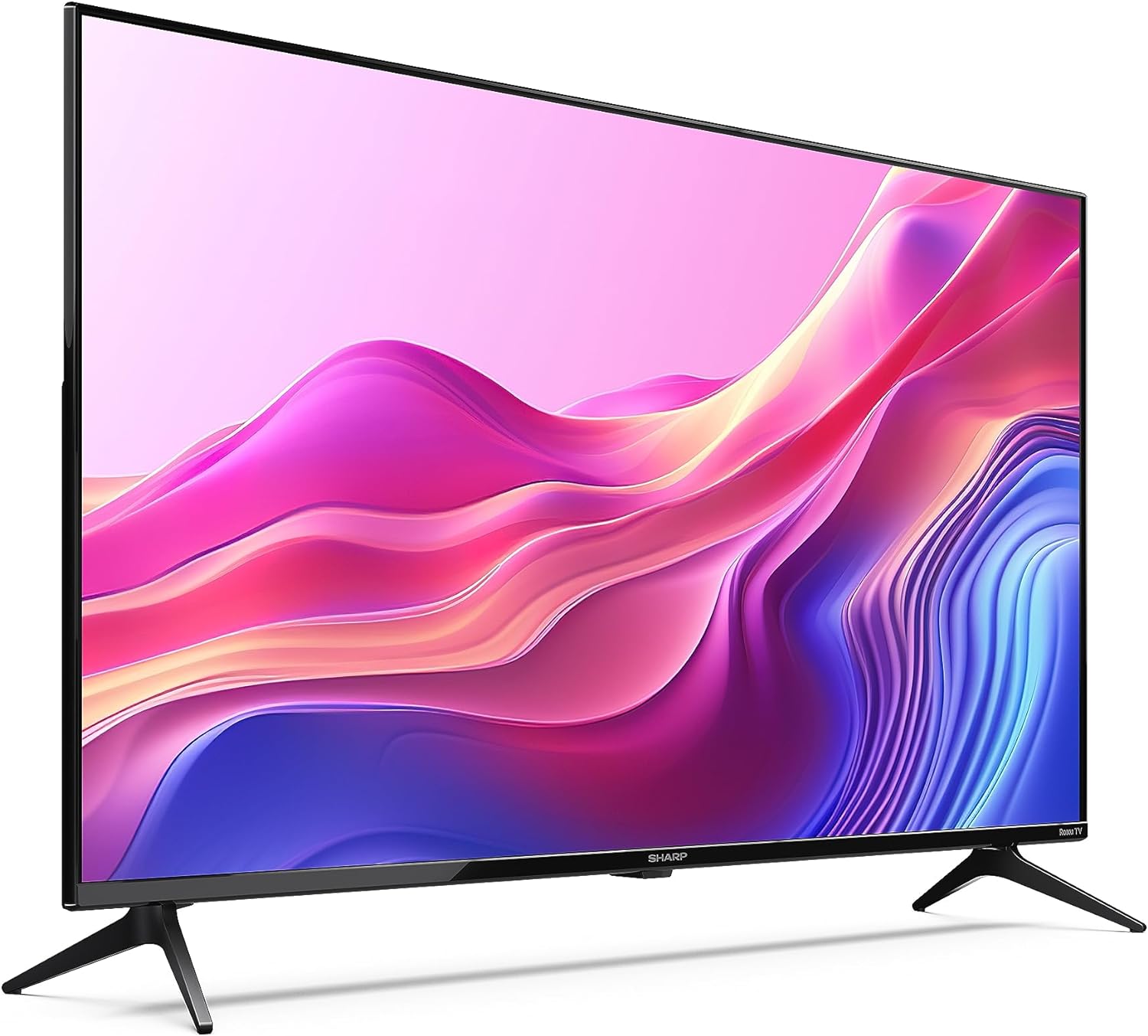 SHARP 40FD6K 40 - Inch Full HD Smart Frameless Roku TV™ in Black with Active Motion 200, HDR10 Support, Freeview Play, Pre - Installed Apps, 3x HDMI & 1x USB - Amazing Gadgets Outlet