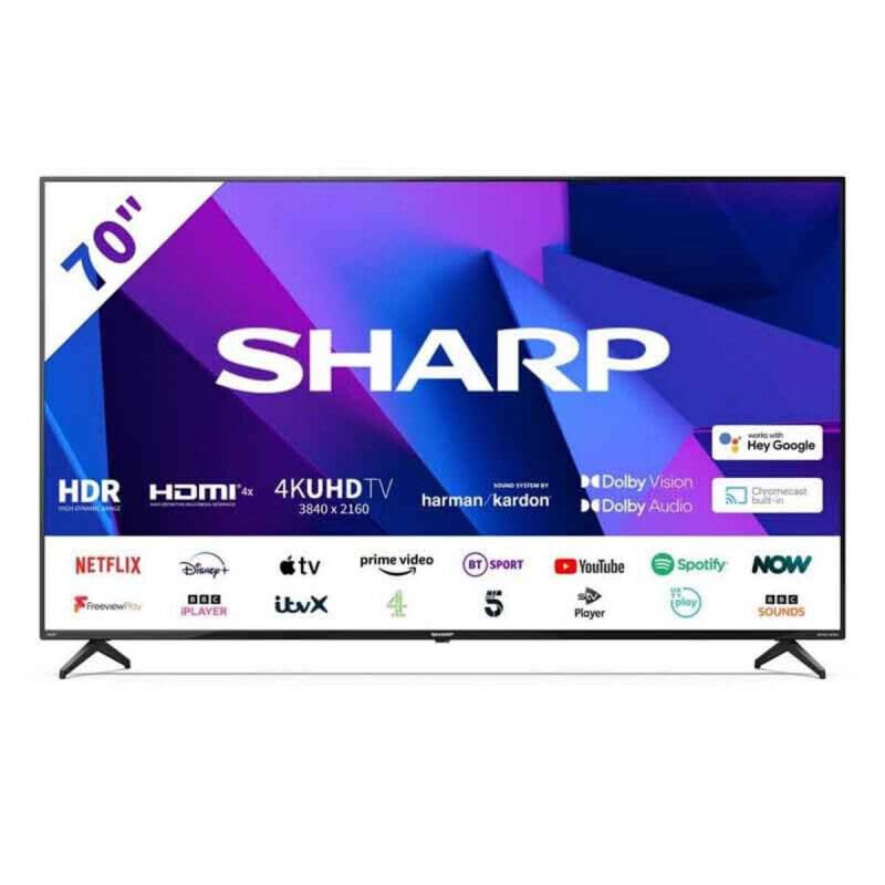 SHARP 4TC70FN2KL2 70" 4K Ultra HD LED Smart TV With Google Assist   Import  Single ASIN  Import  Multiple ASIN ×Product customization General Description Gallery Reviews Variations Additional details Product Tags AMAZON VERIFICA - Amazing Gadgets Outlet