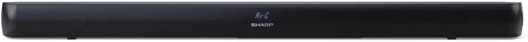 SHARP HT - SB107 2.0 Soundbar, 90W Small Wireless Bluetooth Soundbar for TV and Device Streaming with Aux, USB Playback, HDMI ARC /CEC & Digital Optical - in, Wall Mountable or Table Top Sound Bar - Black - Amazing Gadgets Outlet