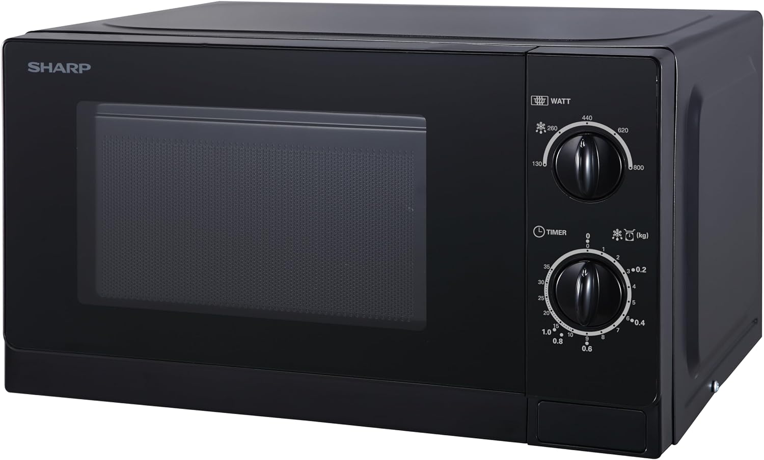 Sharp R20DWM 20L Solo Microwave Oven, 800W, White - Amazing Gadgets Outlet