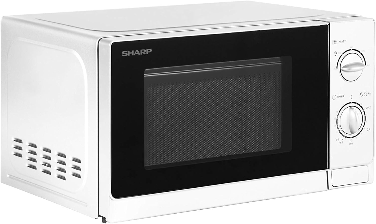 Sharp R20DWM Solo Microwave, 20 Litre capacity, 800W, White - Amazing Gadgets Outlet