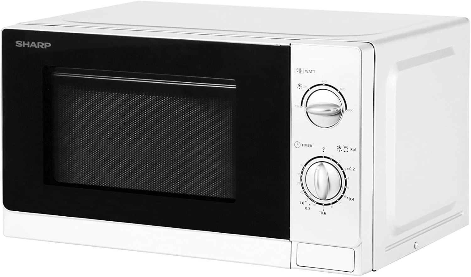 Sharp R20DWM Solo Microwave, 20 Litre capacity, 800W, White - Amazing Gadgets Outlet