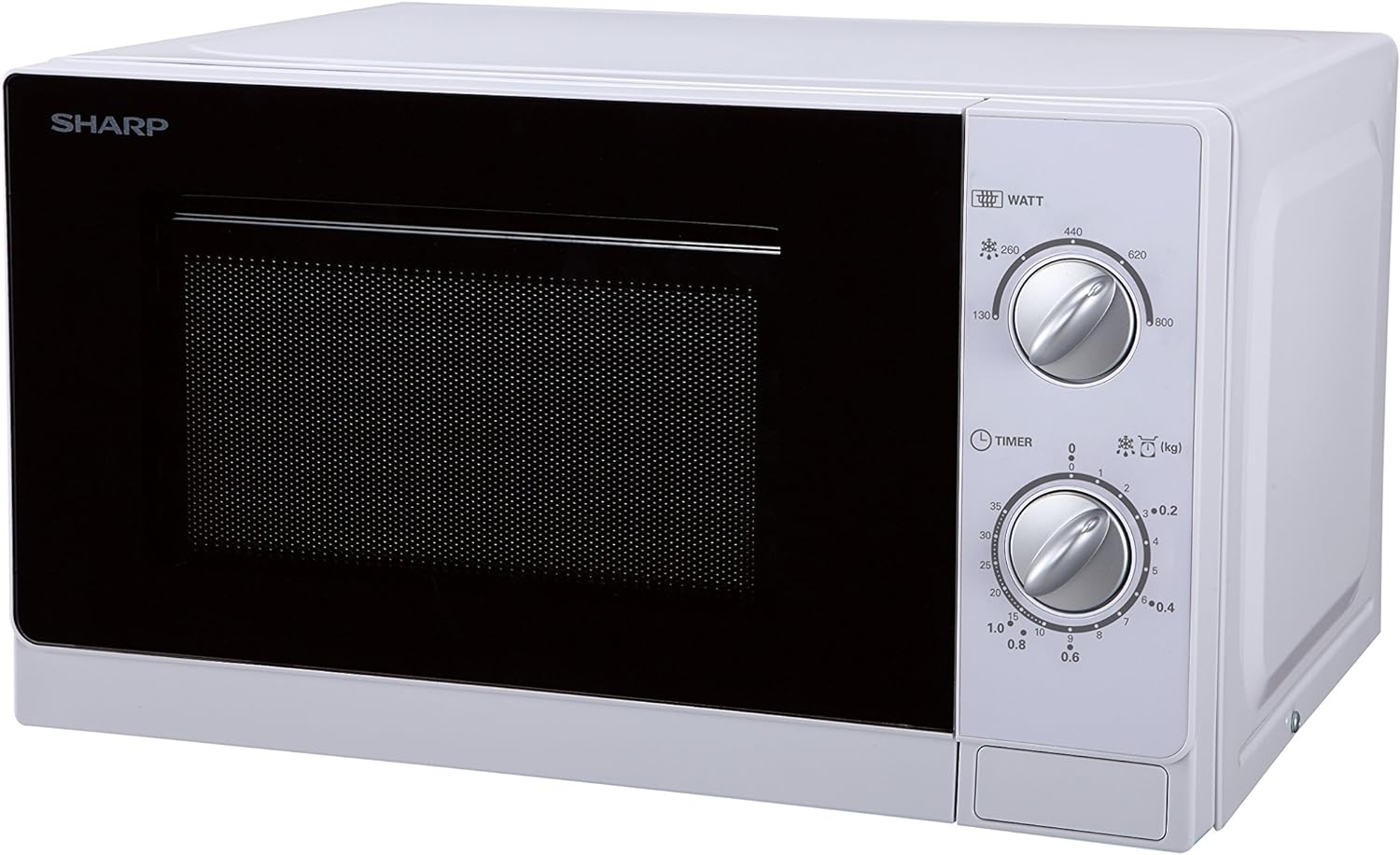 Sharp R20DWM Solo Microwave, 20 Litre capacity, 800W, White - Amazing Gadgets Outlet