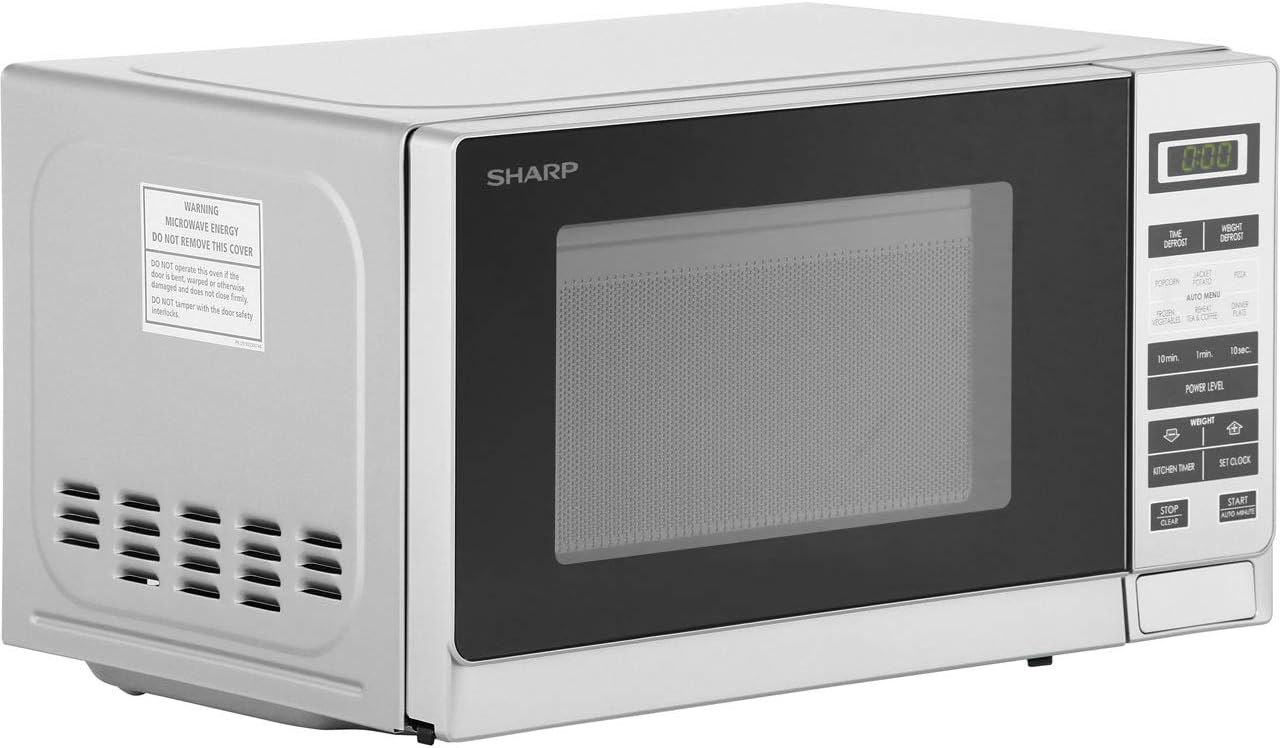 Sharp R220SLM Standard Microwave Oven - Silver - Amazing Gadgets Outlet