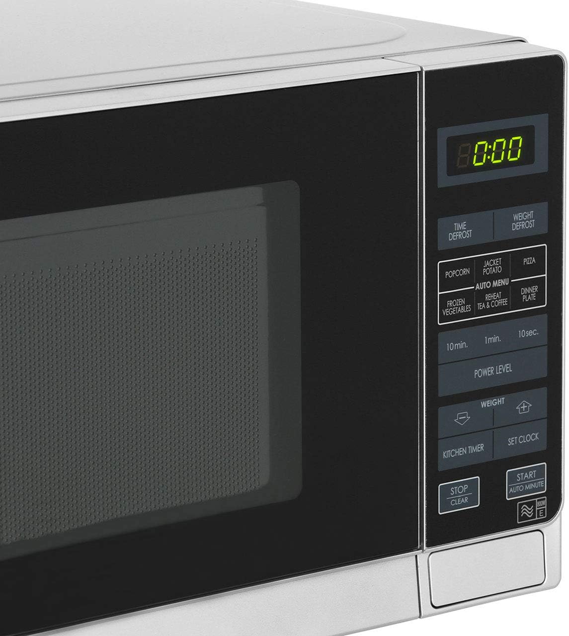 Sharp R272SLM Solo Touch Control Microwave, 20 Litre capacity, 800W, Silver - Amazing Gadgets Outlet