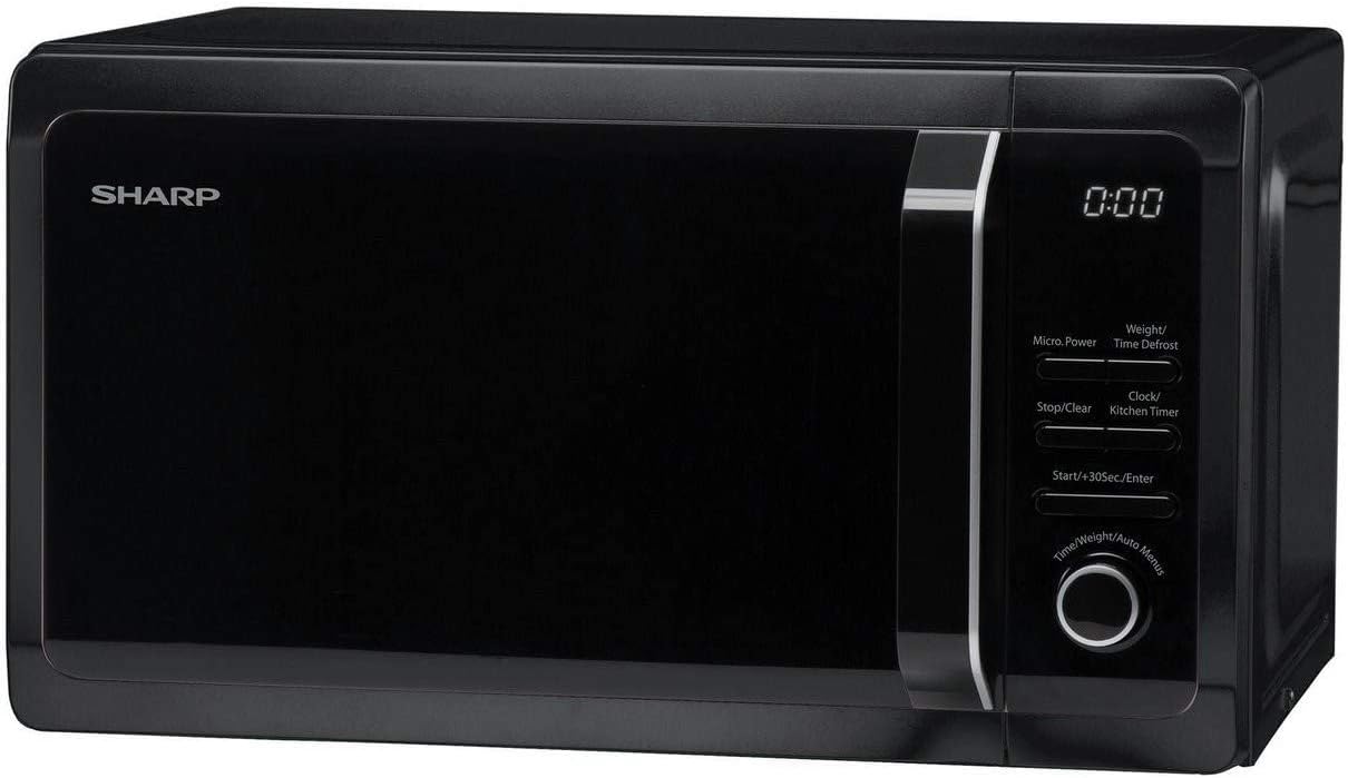 Sharp R274KM, Solo Digital Microwave, 20 Litre Capacity, 800 W, Black, Turntable - Amazing Gadgets Outlet