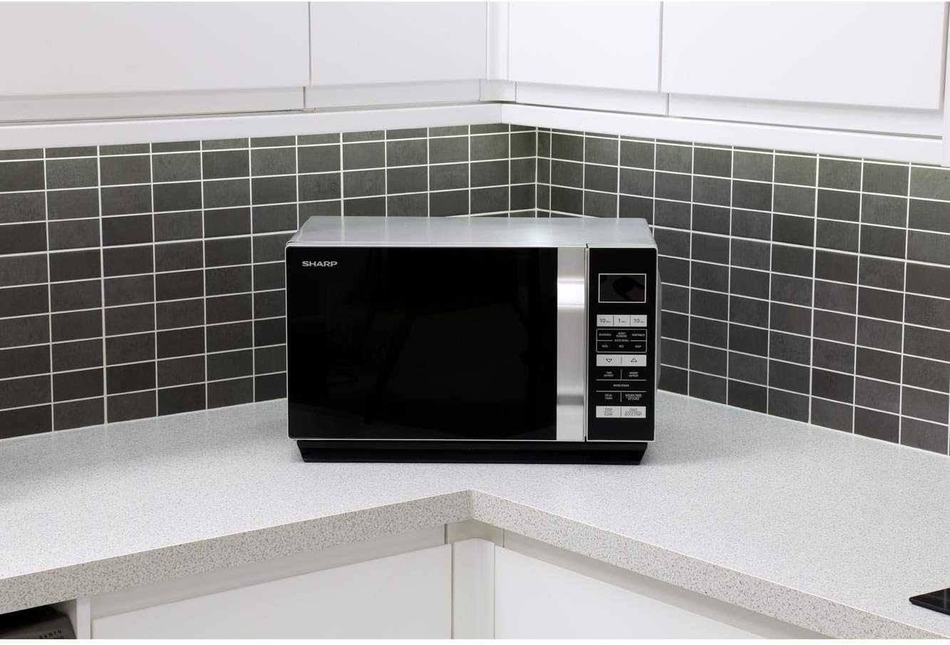 Sharp R360SLM Silver Microwave 900W 23L - Amazing Gadgets Outlet