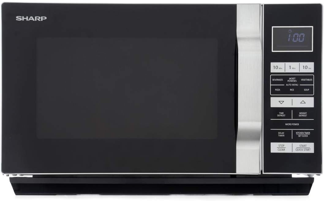 Sharp R360SLM Silver Microwave 900W 23L - Amazing Gadgets Outlet