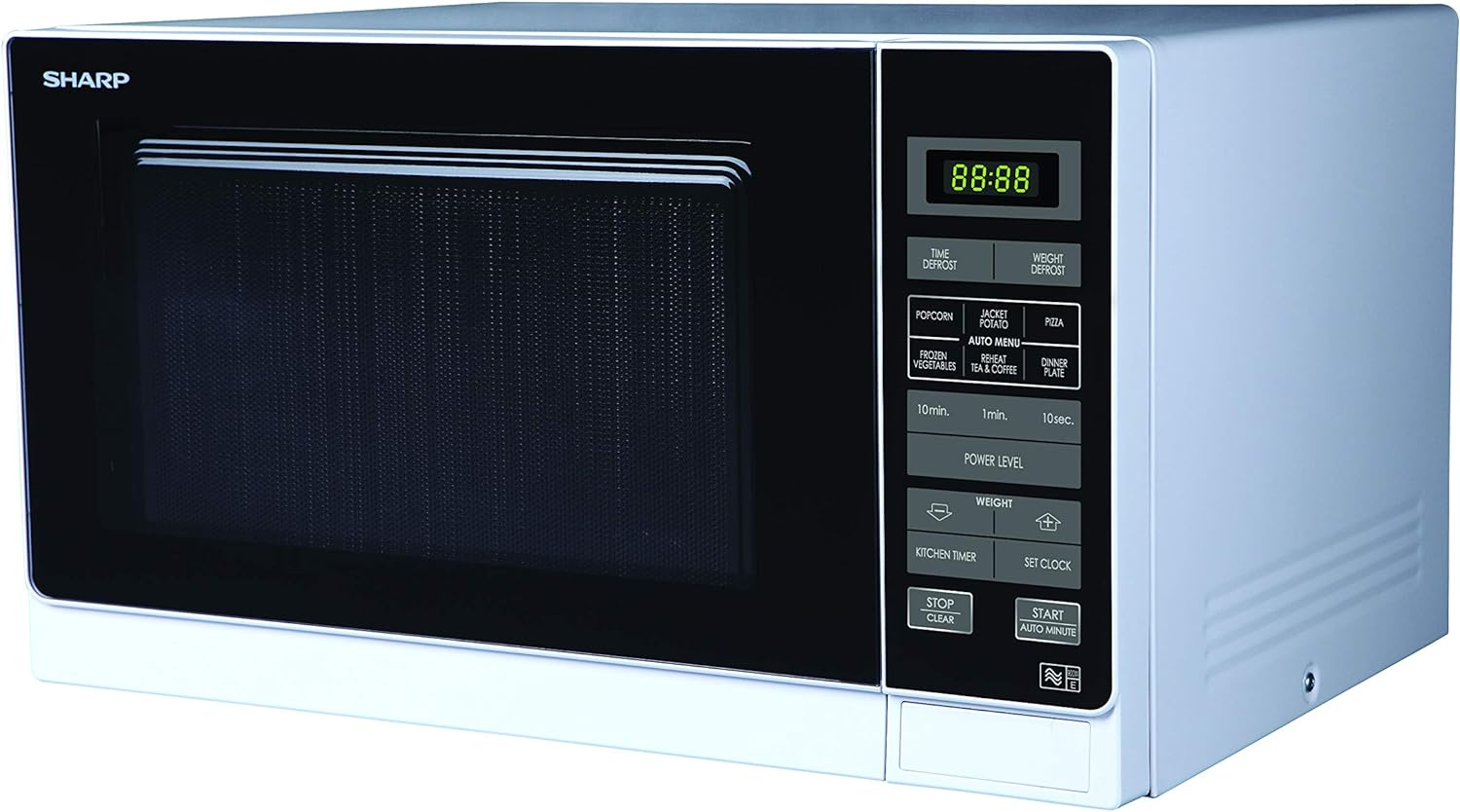 Sharp R372KM Solo Touch Control Microwave, 25 Litre capacity, 900W, Black - Amazing Gadgets Outlet