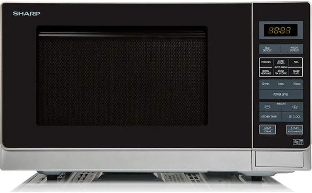 Sharp R372KM Solo Touch Control Microwave, 25 Litre capacity, 900W, Black - Amazing Gadgets Outlet