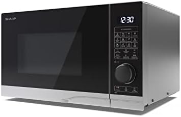 SHARP YC - PS201AU - S Compact 20 Litre 700W Manual control Microwave, 6 power levels, defrost function, LED cavity light - Silver - Amazing Gadgets Outlet