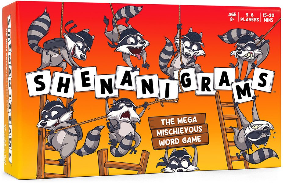 Shenanigrams – The Mega - Mischievous Word Game! A Super Fun & Fast Family Party Game for Kids, Teens & Adults - Great for Travel, Couples & Family Board Games Night - Amazing Gadgets Outlet