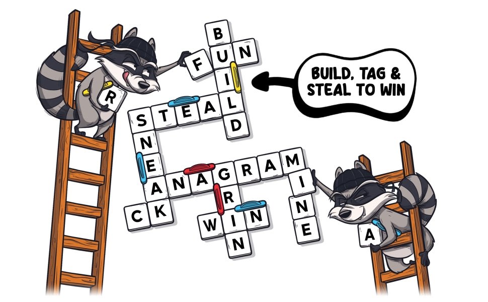 Shenanigrams – The Mega - Mischievous Word Game! A Super Fun & Fast Family Party Game for Kids, Teens & Adults - Great for Travel, Couples & Family Board Games Night - Amazing Gadgets Outlet