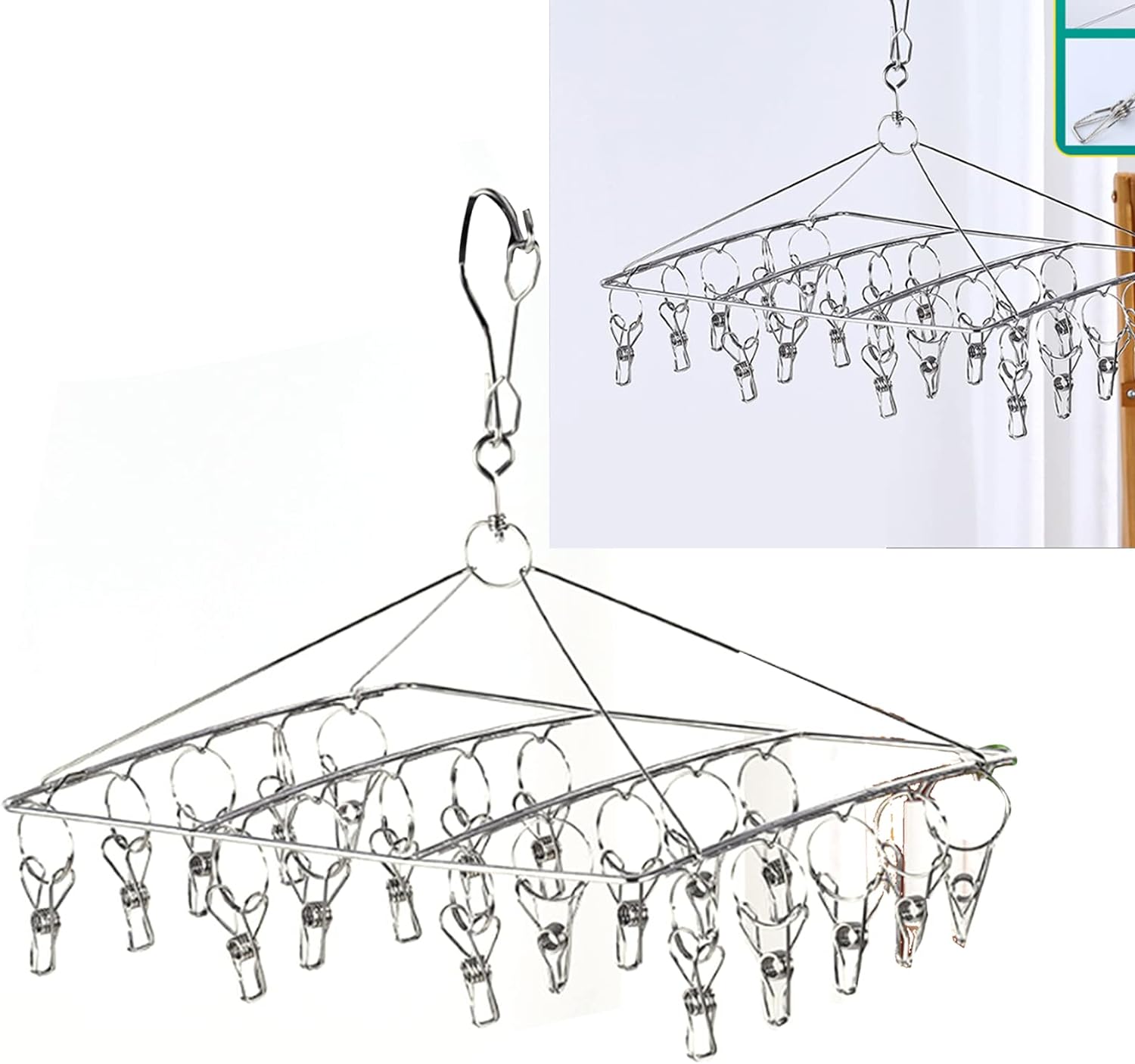 Shipenophy Hangers for Hanging Laundry, for Hanging Underwear, Reasonable Clearance for Towels (Square) - Amazing Gadgets Outlet