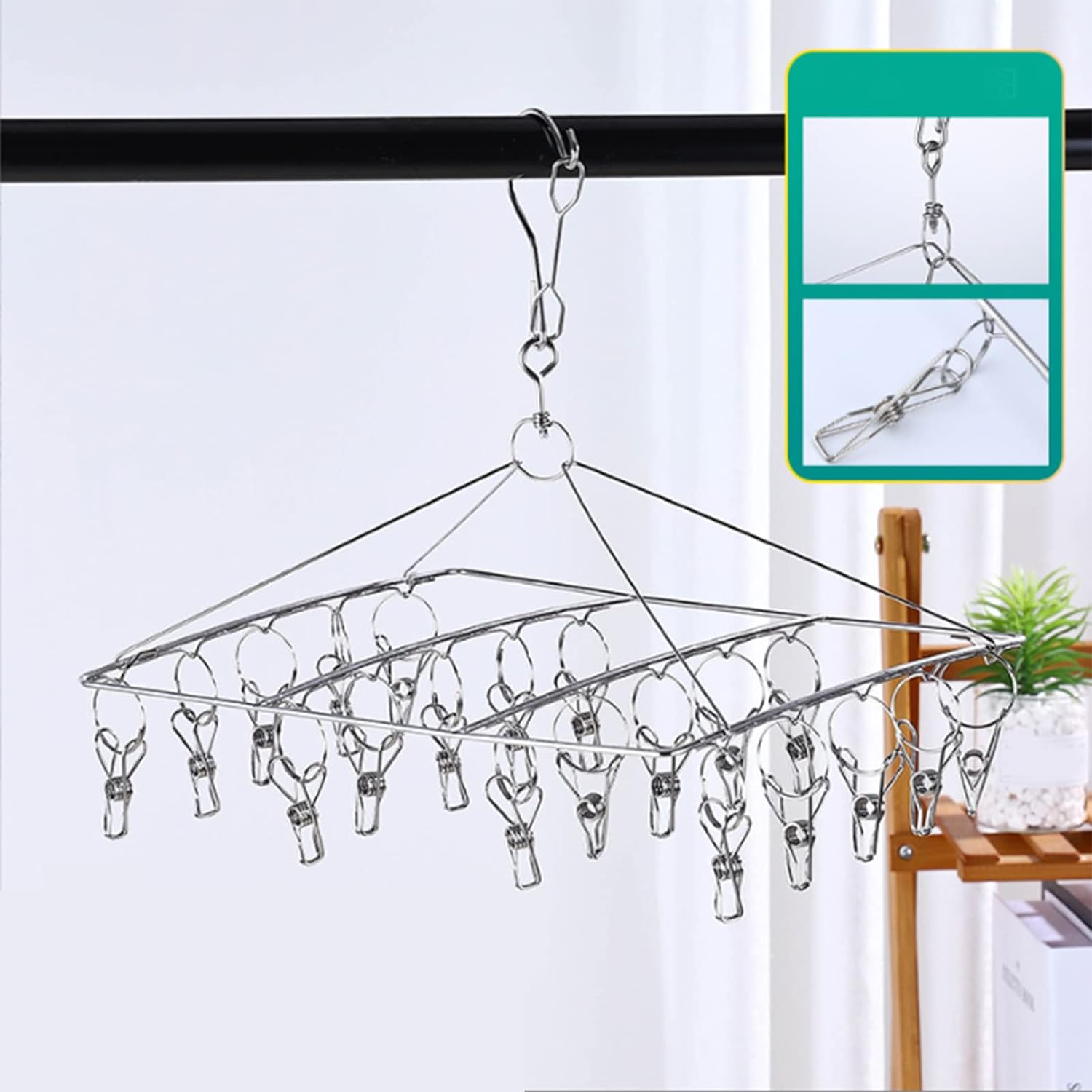 Shipenophy Hangers for Hanging Laundry, for Hanging Underwear, Reasonable Clearance for Towels (Square) - Amazing Gadgets Outlet