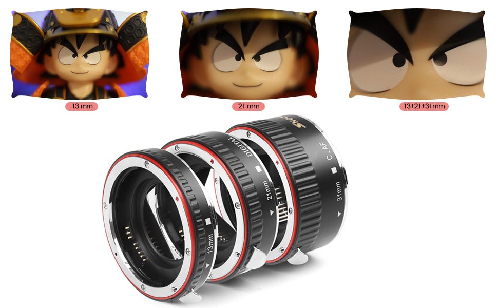 SHOOT AF Auto Focus Macro Extension Tube Set for Canon EOS EF EF - S Lens DSLR Cameras 1100D 700D 650D 600D 550D 500D 450D 400D 350D 300D 100D 70D - Amazing Gadgets Outlet