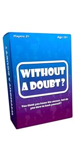 Shot in the Dark Without a Doubt? A hilarious quiz game of ridiculous questions, guesswork and family fun | 2+ players | Adults & Kids - Amazing Gadgets Outlet