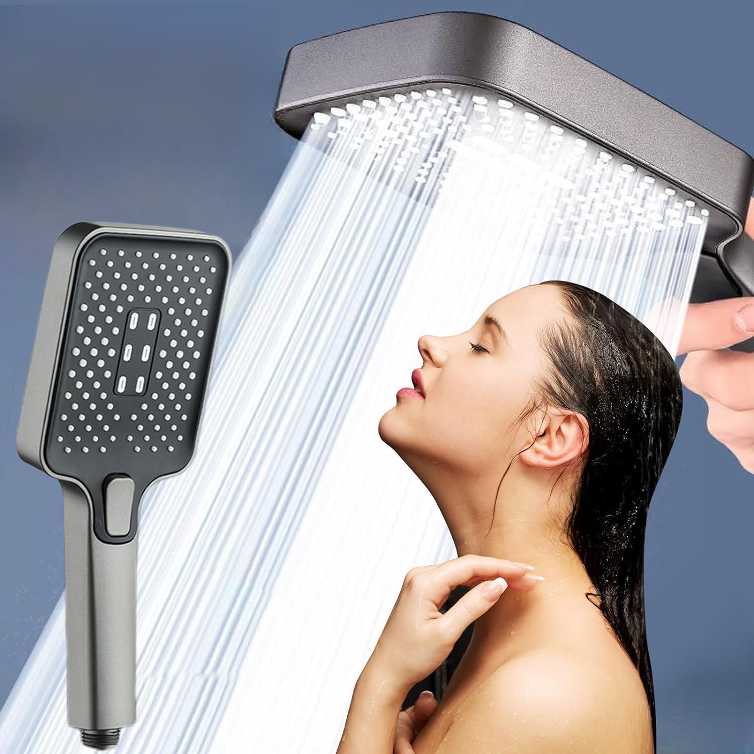 Shower Head, Handheld High Pressure Shower Head, 3 Spray Modes Handheld Shower Powerful Spray Shooting Detachable Easy to Clean for Home, Bathroom Best Deals Return Pallets for Sale #3 - Amazing Gadgets Outlet