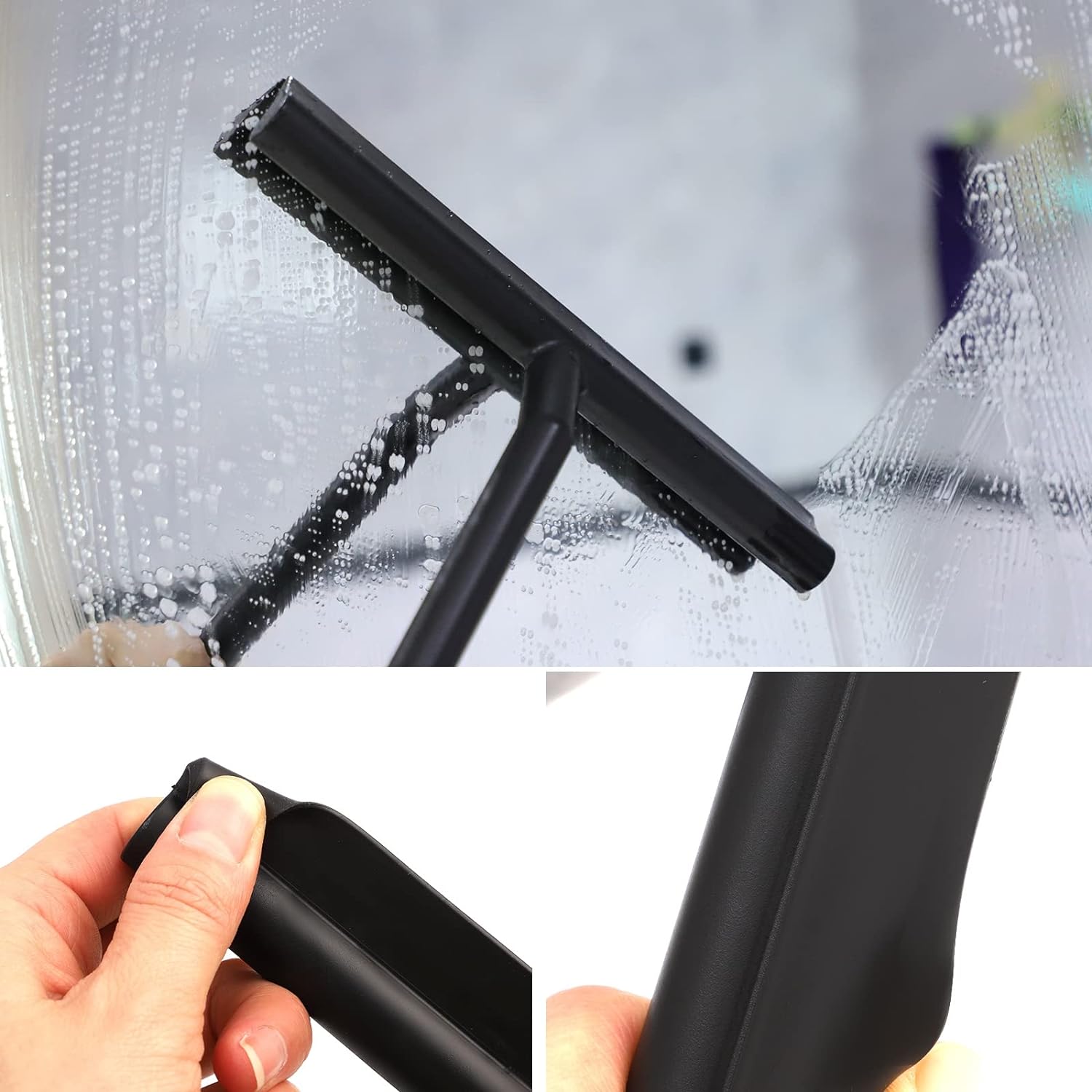 Shower Squeegee,10 Inch Window Glass Scraper Shower Cleaner with Suction Cup Hook,Window Cleaner Shower Squeegee for Bathroom,Car, Mirror, Door, Glass   Import  Single ASIN  Import  Multiple ASIN ×Product customization General Descriptio - Amazing Gadgets Outlet