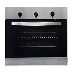 SIA 60cm Single Electric Fan Oven, 4 Burner Gas Hob & Curved Glass Cooker Hood - Amazing Gadgets Outlet