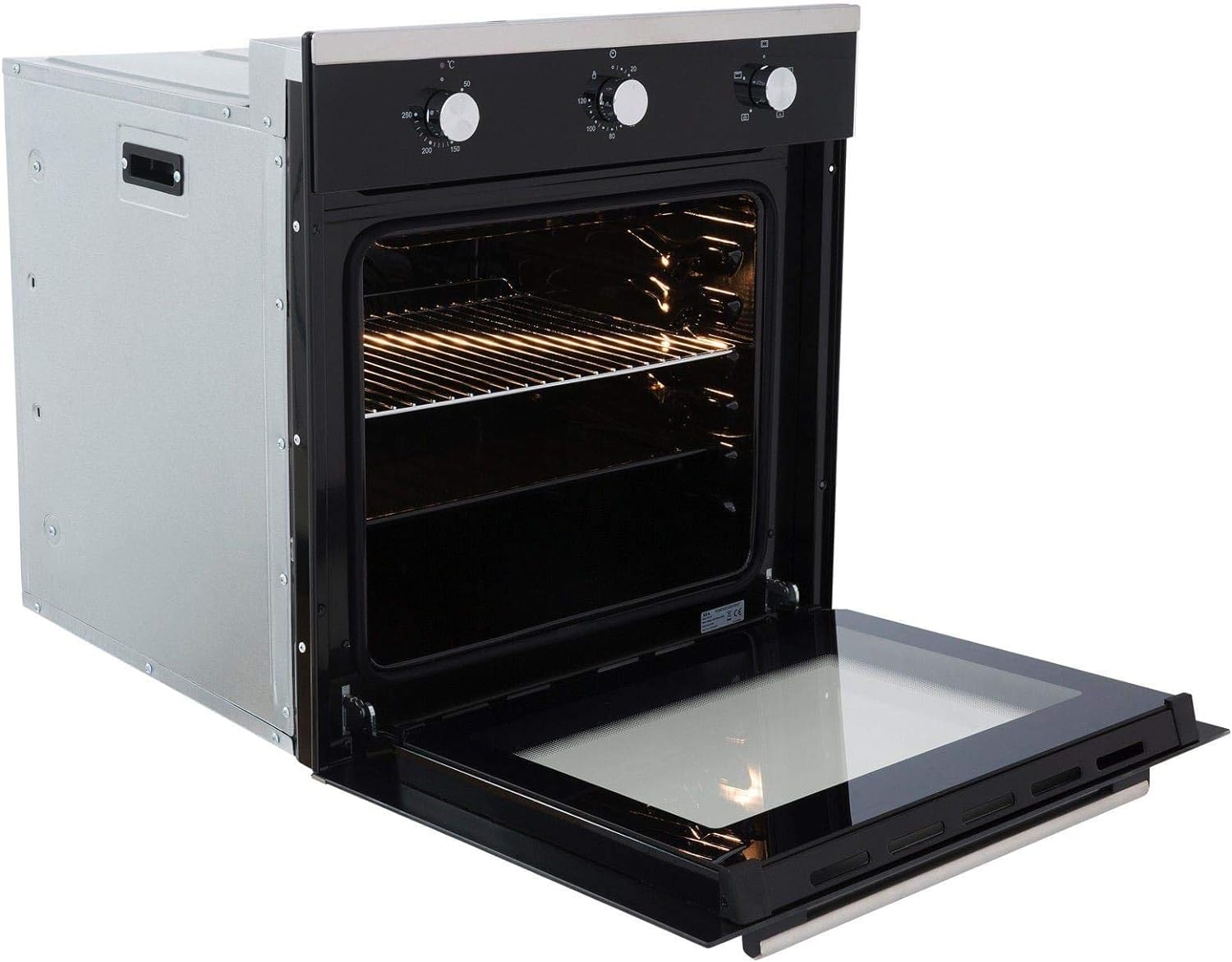 SIA 60cm Single Electric Fan Oven, Gas 4 burner Glass Hob And Curved Glass Hood - Amazing Gadgets Outlet