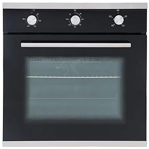 SIA 60cm Single Electric Fan Oven, Gas 4 burner Glass Hob And Curved Glass Hood - Amazing Gadgets Outlet