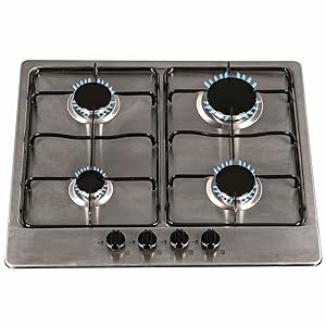 SIA 60cm Stainless Steel Single Electric Digital Fan Oven & 4 Burner Gas Hob - Amazing Gadgets Outlet