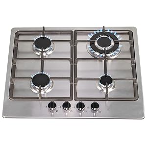 SIA 60cm Stainless Steel Single Electric True Fan Oven, Gas Hob & Extractor Fan - Amazing Gadgets Outlet