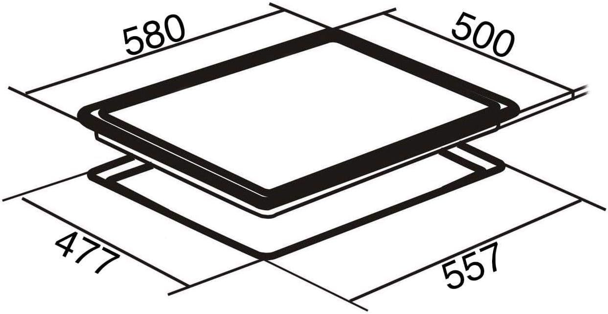 SIA 60cm White Single Electric True Fan Kitchen Oven & 4 Burner Gas On Glass Hob - Amazing Gadgets Outlet